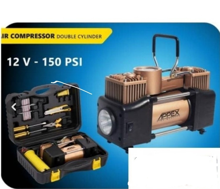 کمپرسور باد فندکی دو سیلندر APX4022 اپکس APPEX