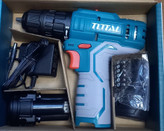 دریل شارژی 12 ولت دو باتری توتال اصلی سبزمدل TDLI12322