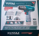 دریل شارژی 12 ولت دو باتری توتال اصلی سبزمدل TDLI12322