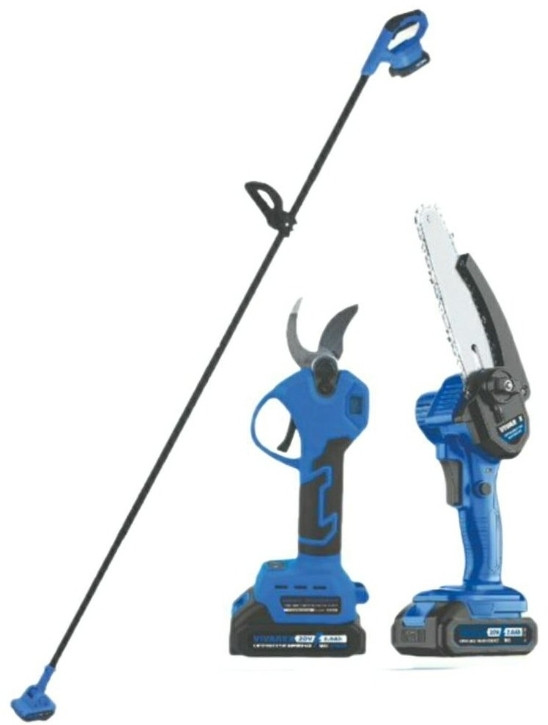 ست قیچی و اره شارژی 20 ولت با دسته ۲/۵ متر ویوارکس