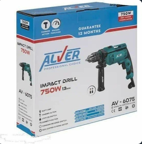 دریل چکشی 750 وات آلور مدل AV-6075