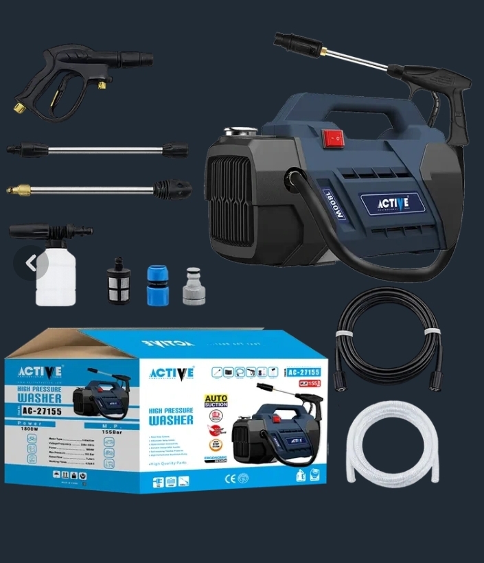 کارواش برقی 155 بار دینامی 1800 وات اکتیو مدل AC-27155