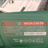 فرز سنگبری دی دبلیو تی مدل WS24-230TN قدرت ۲۴۰۰ وات